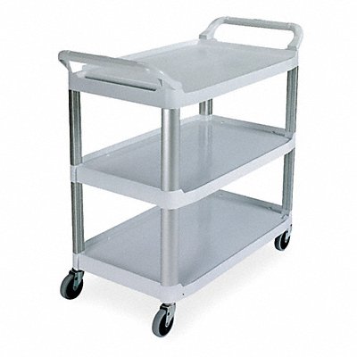RUBBERMAID COMMERCIAL PRODUCTS FG409100Grey Utility Cart 300 lb Load Cap. PE