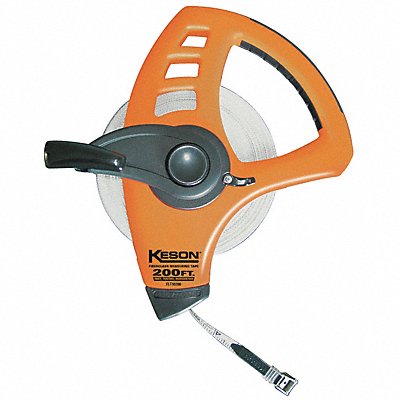 KESON FLT10200 Tape Measure 1/2 Inx200 ft Orange/Black
