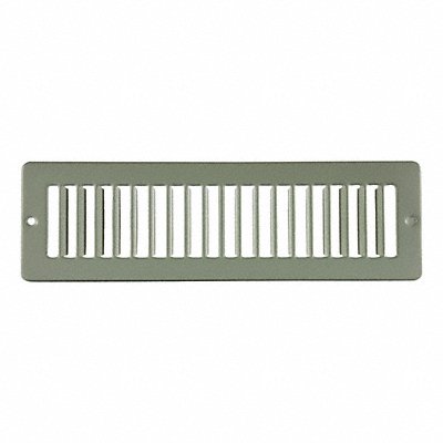 GRAINGER 4MJD3 Toe Space Grille 2x10 White