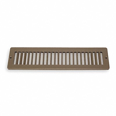 GRAINGER 4MJD4 Toe Space Grille 2x12 Brown