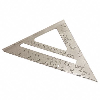 WESTWARD 4MRX4 Rafter Angle Square 7 In Aluminum
