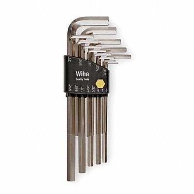 WIHA 35295 Hex Key Set L 3 in to 6 15/16 in