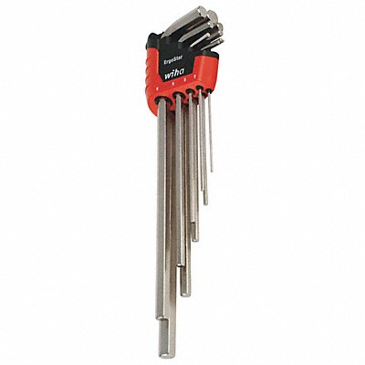 WIHA 35297 Hex Key Set L 3 in to 6 15/16 in