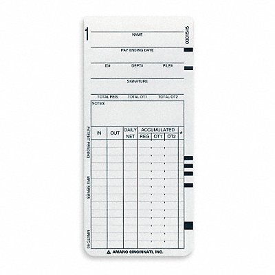 AMANO ARX104450 Card Time PK1000