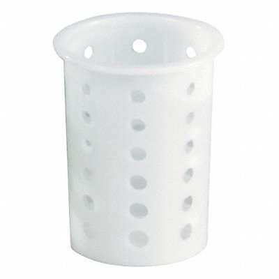 VOLLRATH 52643 Flatware Cylinder 3 3/4 x 5 5/8 in White
