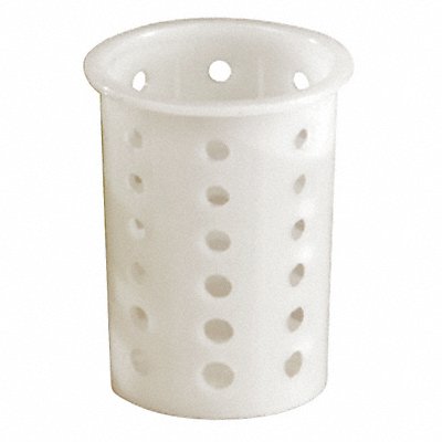 VOLLRATH 52642 Flatware Cylinder 3 3/4 x 5 5/8 in White