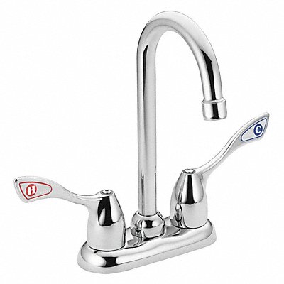 MOEN COMMERCIAL 8938 Gooseneck Chrome Moen M-Bition Metal