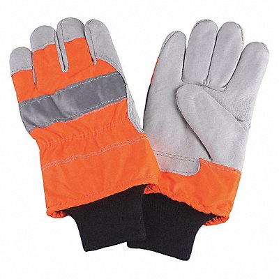 CONDOR 4NHE6 D1689 Leather Gloves Hi-Vis Orange M PR