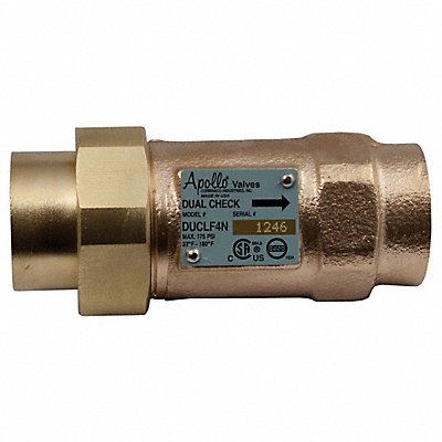 APOLLO 4NLF3S65A Dual Check Valve Bronze 1 FNPT
