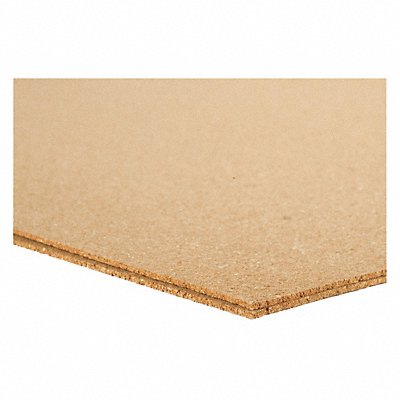 GRAINGER 4NLW6 Cork Sheet L 24 in Plain Backing