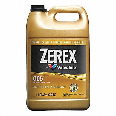 ZEREX ZXG051 Antifreeze Coolant 1 gal Concentrated