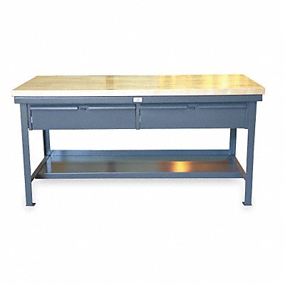 STRONG HOLD T48302DBMT Workbench Butcher Block 48 W 30 D