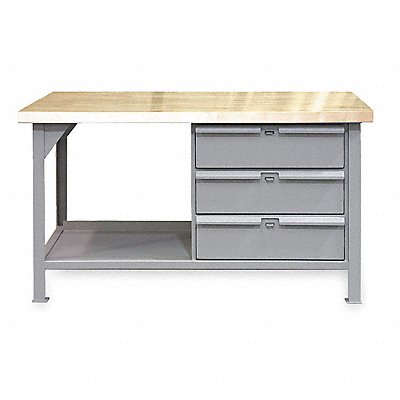 STRONG HOLD T60363DBMT Workbench Butcher Block 60 W 36 D