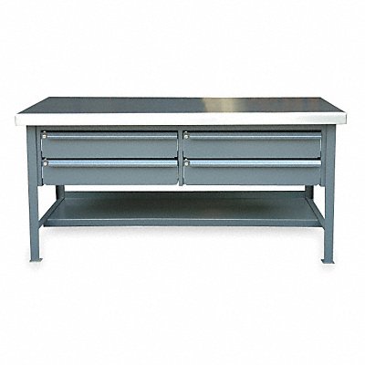 STRONG HOLD T48304DBKLSSTOP Workbench SS 48 W 30 D