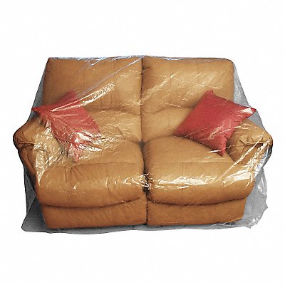 GRAINGER 4NZG6 Furniture Bag Love Seat 1 mil PK100
