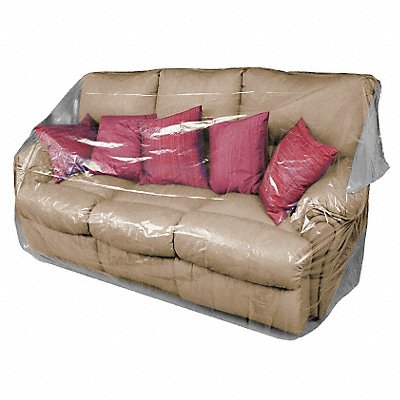 GRAINGER 4NZG7 Furniture Bag Sofa 2 mil 52 in W PK50