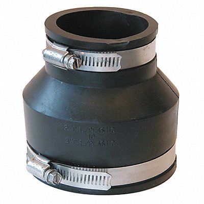 GRAINGER 105632 Flexible Coupling PVC 3 x 2 Pipe Size