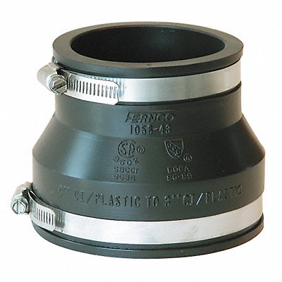 GRAINGER 105643 Coupling PVC 4 in 3 in For Pipe Size