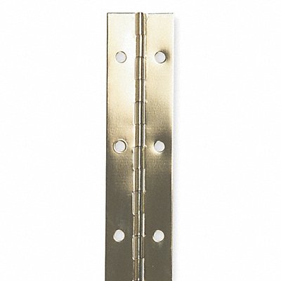 GRAINGER 4PA99 Continuous Hinge Brass 6 ft L 1-1/2 In W