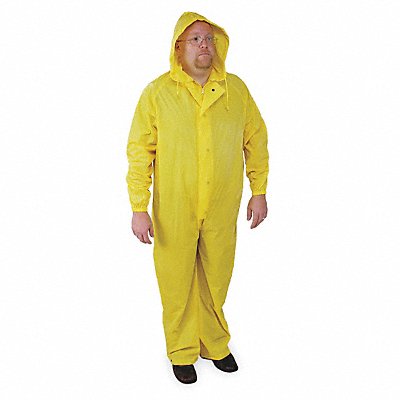 CONDOR 4PCF6 Rain Coverall Unrated Yellow 4XL