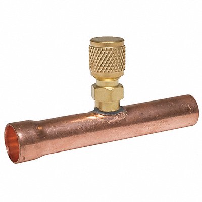 GRAINGER 4PDH7 1/4 Access Valve Union Tee PK2
