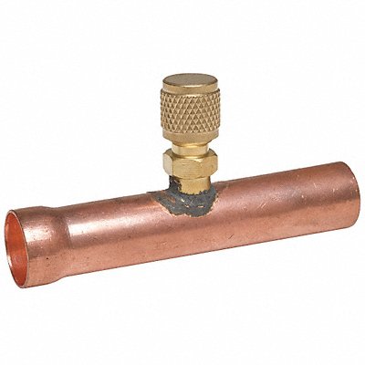 GRAINGER 4PDH8 1/4 Access Valve Union Tee PK2