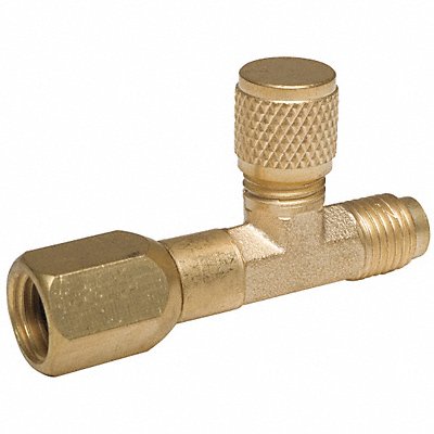 GRAINGER 4PDJ2 1/4 Access Valve Tee w/ Flare Nut PK6