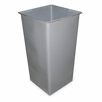 GRAINGER 4PGH5 Rigid Can Liner 34 H x 18-1/2 W Grey