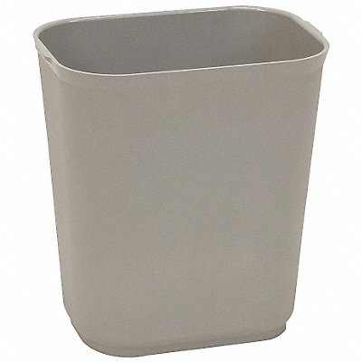 GRAINGER 4PGL8 D2118 Fire Resistant Garbage Can Rectngle 7 gal Grey