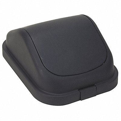GRAINGER 4PGP3 Garbage Can Top Dome Swing Closure Black