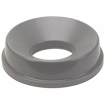 GRAINGER 4PGP6 Garbage Can Top Funnel Stays Open Grey