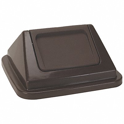 GRAINGER 4PGR2 Garbage Can Top Dome Swing Brown