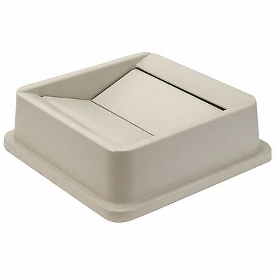 GRAINGER 4PGR3 Garbage Can Top Drop Top Swing Closure Tan