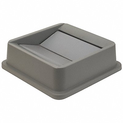 GRAINGER 4PGR1 Garbage Can Top Drop Top Swing Grey