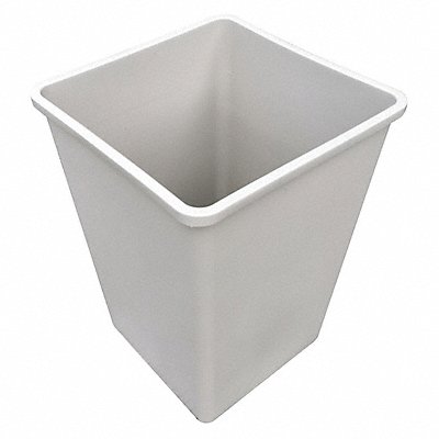GRAINGER 4PGT4 D2109 Garbage Can Square 35 gal Beige