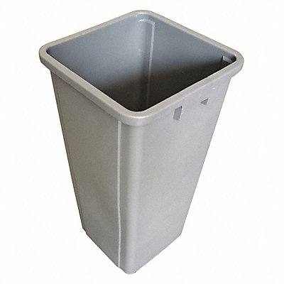 GRAINGER 4PGT2 D2124 Garbage Can Liners Square 23 gal Grey