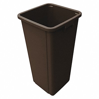 GRAINGER 4PGT3 D2124 Garbage Can Liner Square 23 gal Brown
