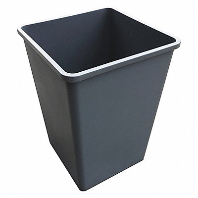 GRAINGER 4PGT5 D2109 Garbage Can Square 35 gal Grey