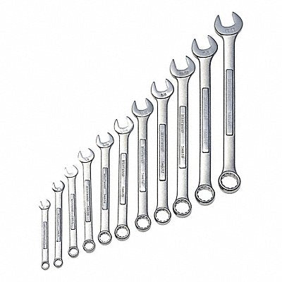 WESTWARD 4PL86 Combination Wrench St CV Steel Satin Offset