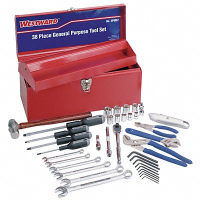 WESTWARD 4PM07 Master Tool Set SAE 38 pcs.