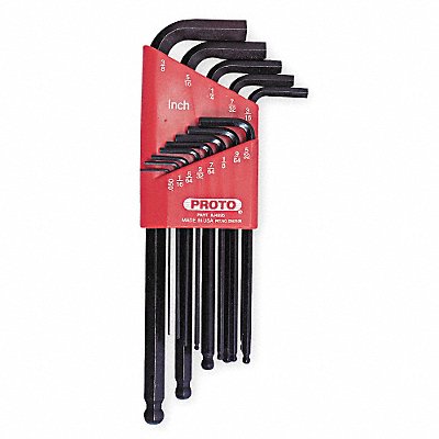 PROTO J4995 Hex Key Set L 2 5/16 in to 7 in