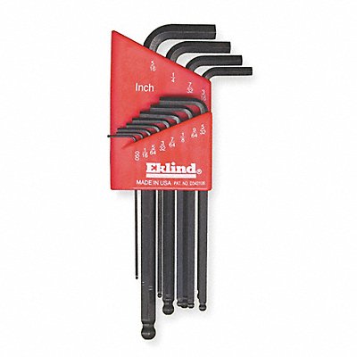 EKLIND 13212 Hex Key Set L 2 27/32 in to 6 in