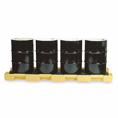 EAGLE 1647 Inline Drum Spill Containment 4 Drum 10k lb.