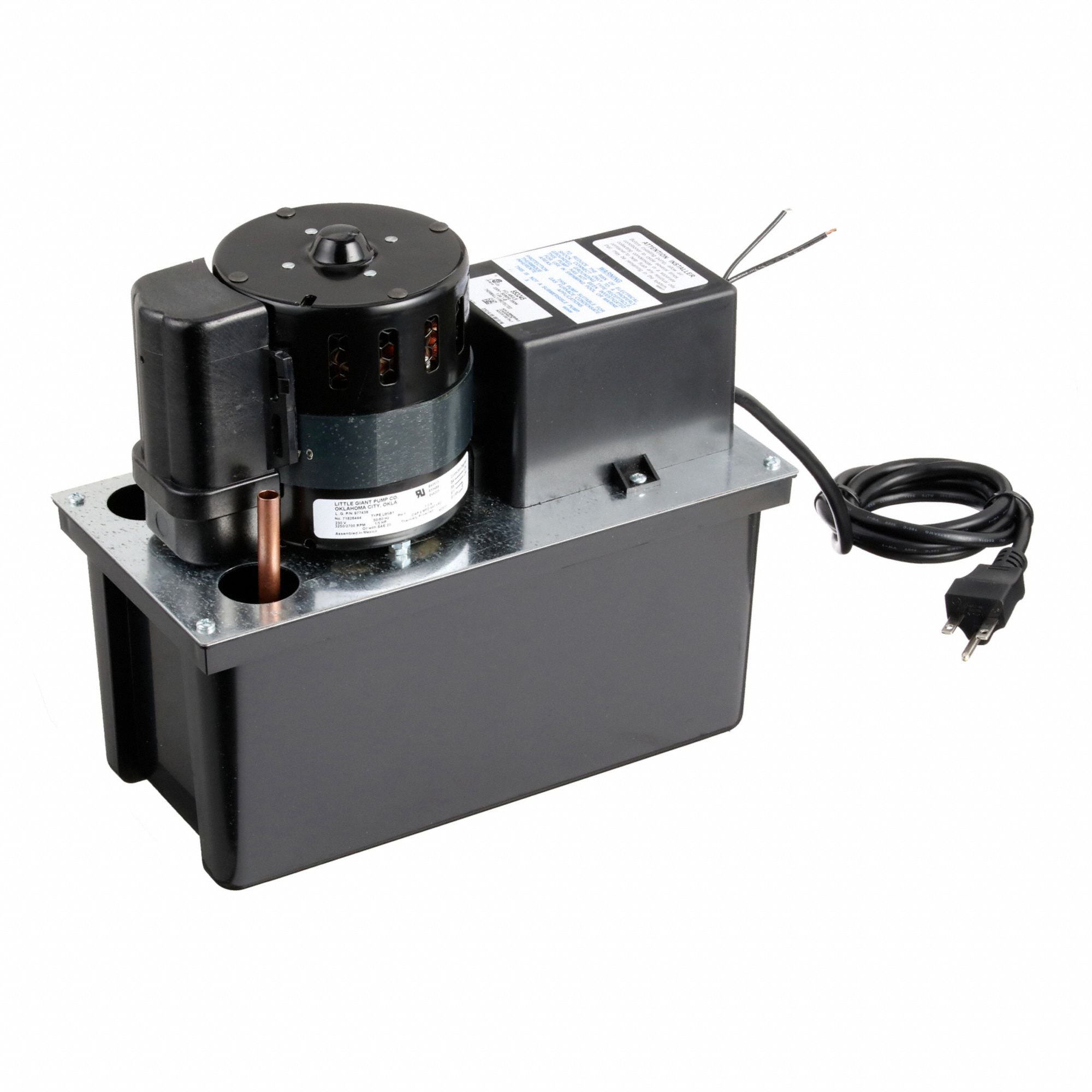 LITTLE GIANT 553245 Condensate Pump 1 gal 1/5 hp 230V AC