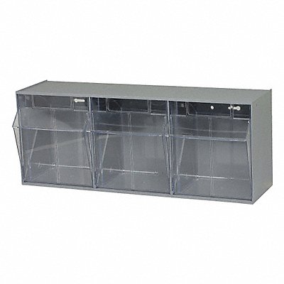 QUANTUM STORAGE SYSTEMS QTB303GY F1572 Tip-Out Bin Grey Unfinished 9 1/2 in