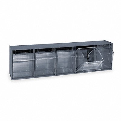 QUANTUM STORAGE SYSTEMS QTB305GY F1574 Tip-Out Bin Grey Unfinished 6 1/2 in
