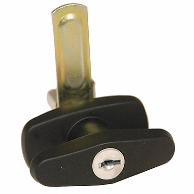 GRAINGER 4RRE2 Cam Latch Keyed Black Powder Coated