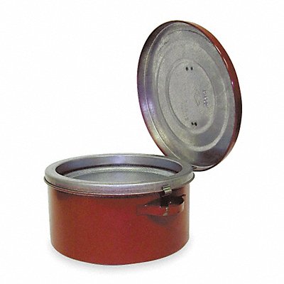 EAGLE B602 Bench Can 1/2 galGalvanised Steel Red