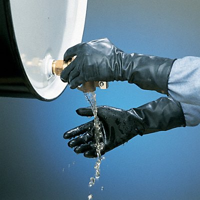 HONEYWELL NORTH B074GIM Chemical Resistant Glove 7 mil Sz M PR