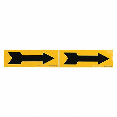 BRADY 76507 D3449 Pipe Marker (Arrow) 2 1/4in H 7in W